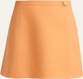 Valentino Garavani Virgin Wool Mini Skirt