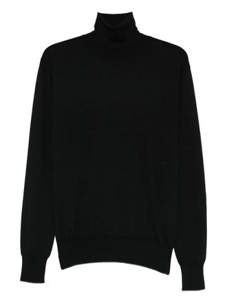 Jil Sander T-shirt a collo alto - Nero