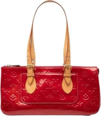 Louis Vuitton Pre-owned Monogram Vernis Handtas - Dames - Vintage Handtas - Rood - ONE Size - Leer - Vintage