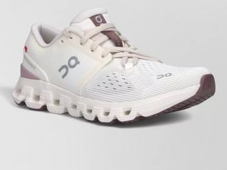 On low sneakers perforated pattern rubber outsole shape