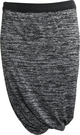 Alexander Wang T Alexander Wang Twisted Mini Skirt in Grey Rayon