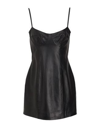 8 by YOOX LEATHER BODYCON MINI DRESS