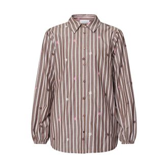 Sisters Point Dames, Blouses & Shirts, Bruin, Maat: S