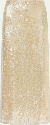 Altuzarra Linnie Sequined Maxi Skirt