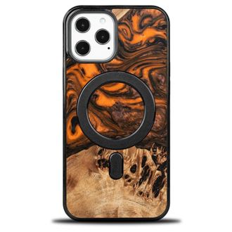 OEM Funda Bewood Unique Para Iphone 12 Pro Max - Naranja Con Magsafe