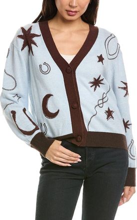Brodie Equestrian Motif Cashmere Cardigan