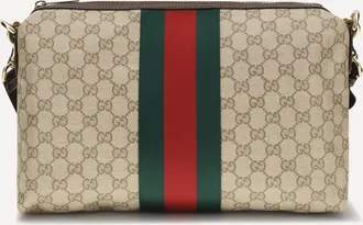 Gucci Medium GG Shoulder Bag with Web stripe Male UNI