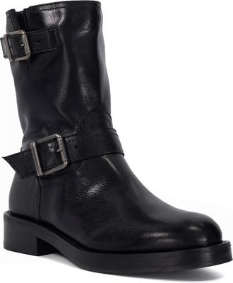 Dune London Ladies PIXEN Buckle Detail Chunky Biker Boots Size UK 6 Flat Heel Ankle Boots