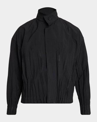 Issey Miyake Men & apos;s Waft Stand Collar Jacket