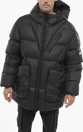Dsquared2 Oversized Puffer Jacket with Flap Pockets Dsquared2