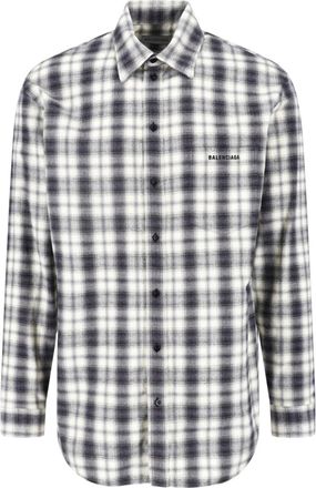 Balenciaga Camicia In Flanella Di Cotone