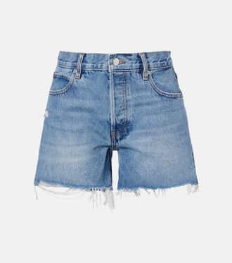 Frame Denim The Long Hang denim shorts