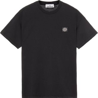 Stone Island Patch Logo T-shirt Black 761524113-V0029