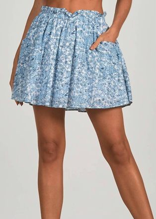Elan Evelyn Denim Mini Skirt