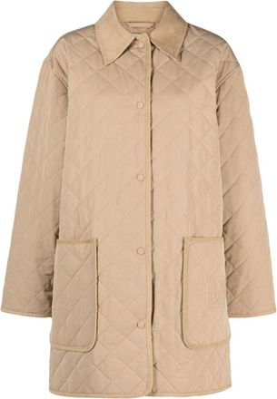 Toteme quilted barn jacket - women - Recycled Polyester/Recycled Polyester/Cotton/Organic Cotton - M - Neutrals