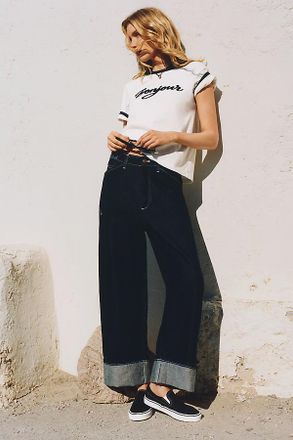 Pilcro The Kayden Barrel Carpenter Jeans by Pilcro