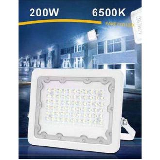 Trade Shop Trade Shop Traesio - Trade Shop - Faro Led 200 Watt Ultra Slim Esterno Bianco Ip65 Luce 6500k 4000k 3000k Fs200w-b