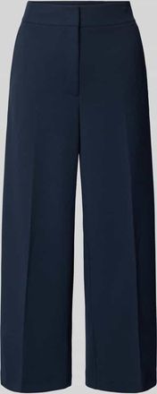 Betty Barclay Stoffhose mit weitem Bein und B&uuml;gelfalten in Marine, Gr&ouml;&szlig;e 36