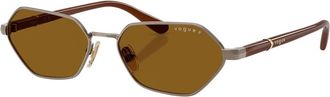 Vogue Eyewear Vo 4349S Zonnebrillen - unisex - Zonnebrillen - Bruin - 54 MM - Accessoires