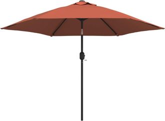 vidaXL Sombrilla De Jard&iacute;n Con Palo De Metal Terracota 300 Cm Vidaxl