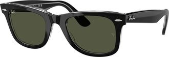 Ray-Ban RB2140F WAYFARER Asian Fit 129431 Mens Sunglasses Black Size 52