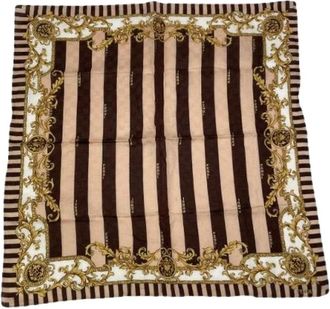 Fendi Pre-owned Scarves, female, Multicolor, Size: ONE SIZE Pre-owned Silk Scarf