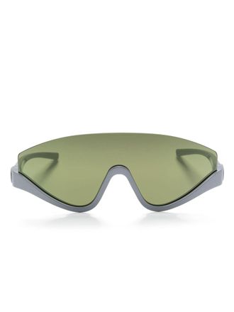 Gucci shield-frame sunglasses - women - Acetate - One Size - Grey