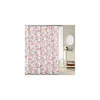 OEM Cortina De Ducha De Algod&oacute;n Rosa Con Estampado Floral De Estilo Campestre, Ideal Para El Ba&ntilde;o, Con Unas Dimensiones De 72 Pulgadas De Ancho X 72 Pulga
