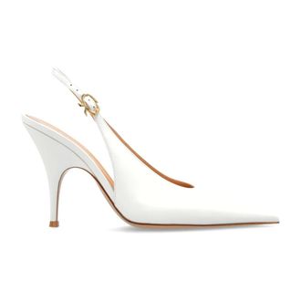 Gianvito Rossi Pumps, female, White, Size: 8 1/2 US Sofia Heeled Shoes