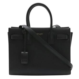 Saint Laurent Pre-owned Handbags, female, Black, Size: ONE SIZE Pre-owned Sac de Jour Baby leather 2way bag