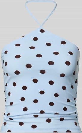 Forever New Neckholder-Top im Allover-Look Modell Bowie in Blau, Gr&ouml;&szlig;e 32