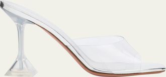 Amina Muaddi 70mm Lupita Transparent Mule Sandals