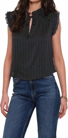 Heartloom Ananda Short Sleeve Top In Black