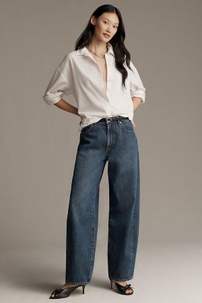7 For All Mankind Twisted Bonnie High-Rise Barrel Jeans