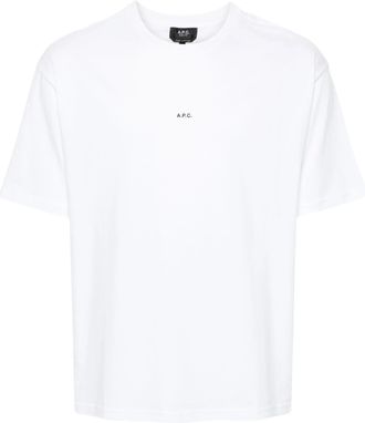 A.P.C. T-Shirt Boxy Micro Logo von Gots