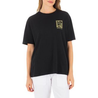 Hurley Duality Oversize Cotton Graphic Boyfriend T-Shirt in Black at Nordstrom, Size X-Small