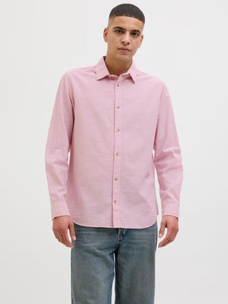 Jack & Jones JJESUMMER SHIRT LS SN mit Hemdkragen
