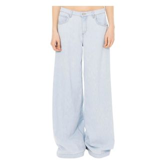 Vicolo Madison Wide Leg Jeans - Dames - Loose Fit Jeans - Blauw - M - Katoen - Jeans