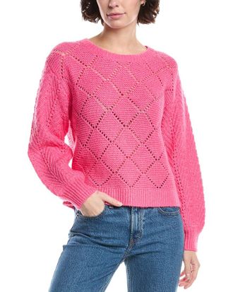 525 america Pointelle Lofty Wool-Blend Pullover