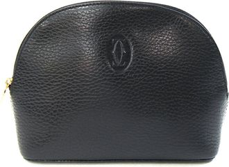 Cartier Black Leather Pouch (Pre-Owned)