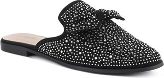 London Rag Whoopie Rhinestone Mule in Black at Nordstrom Rack, Size 5
