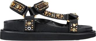 Kurt Geiger Orson Sandal - Dames - Sandalen - Zwart - 39 EU - Schoenen