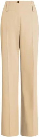 Patou Pantalones Anchos - Trousers - Mujer - Beige - M