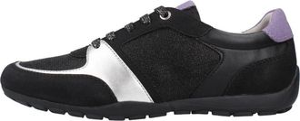 Geox Ravex Sneakers - Dames - Sneakers - Zwart - 37 EU - Leer - Schoenen
