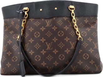 Louis Vuitton Pallas Shopper Monogram Canvas and Calfskin tote bag - Zwart
