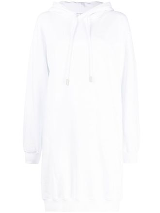 Off-white Abito modello felpa a righe diagonali - Bianco