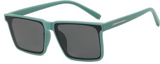 Generic Square Outdoor Men Sunglasses Driving Sports Vacation Sun Glasses(Green)