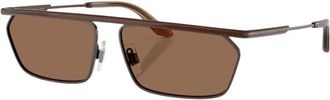 Dolce & Gabbana Rechthoekige Zonnebril - Heren - Zonnebrillen - Bruin - 60 MM - Accessoires