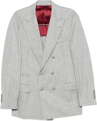 Brunello Cucinelli Hombre, Chaquetas, Gris, Talla: M
