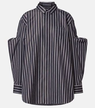 sacai Camicia oversize in misto cotone a righe